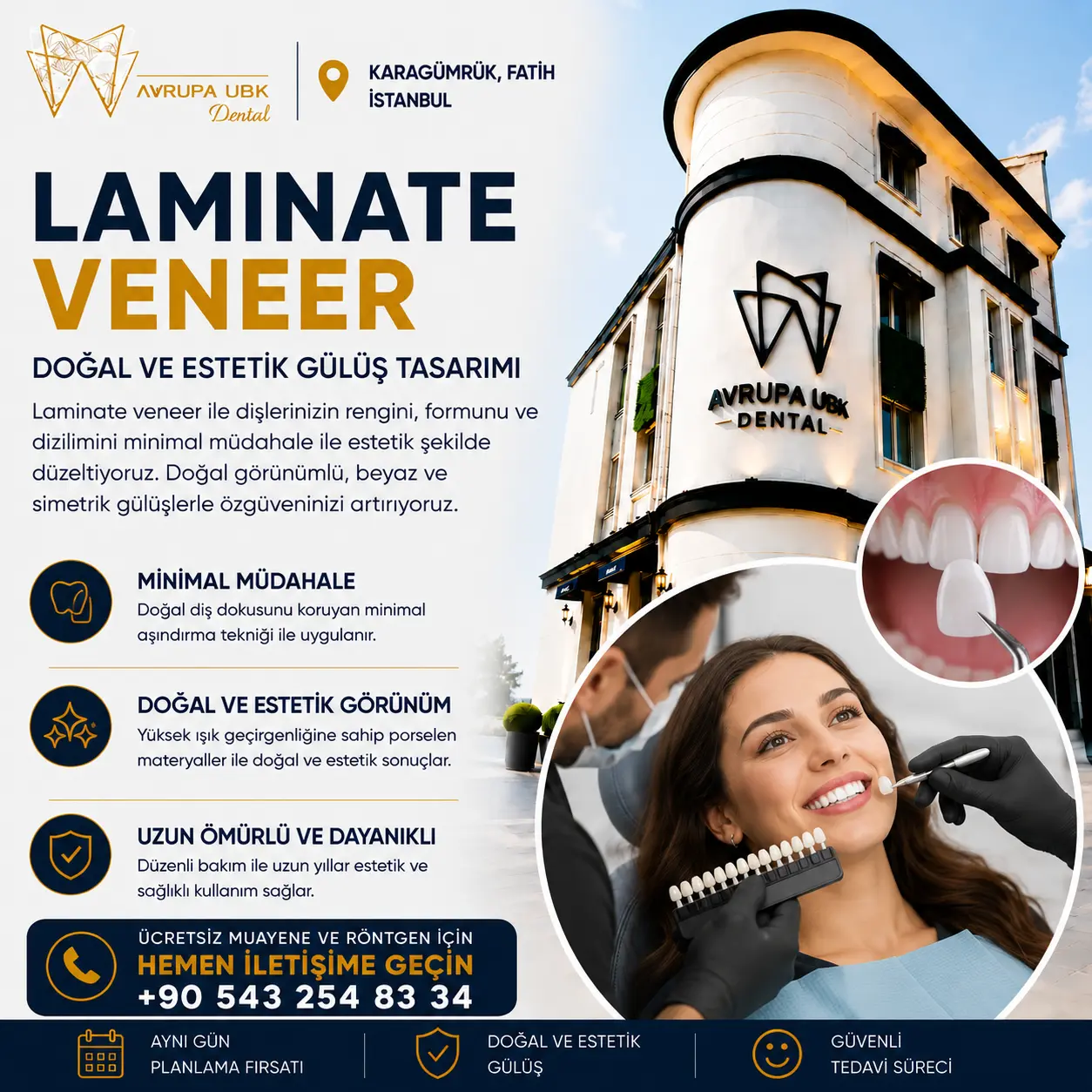 laminate veneer avrupa ubk dental diş kliniği fatih istanbul