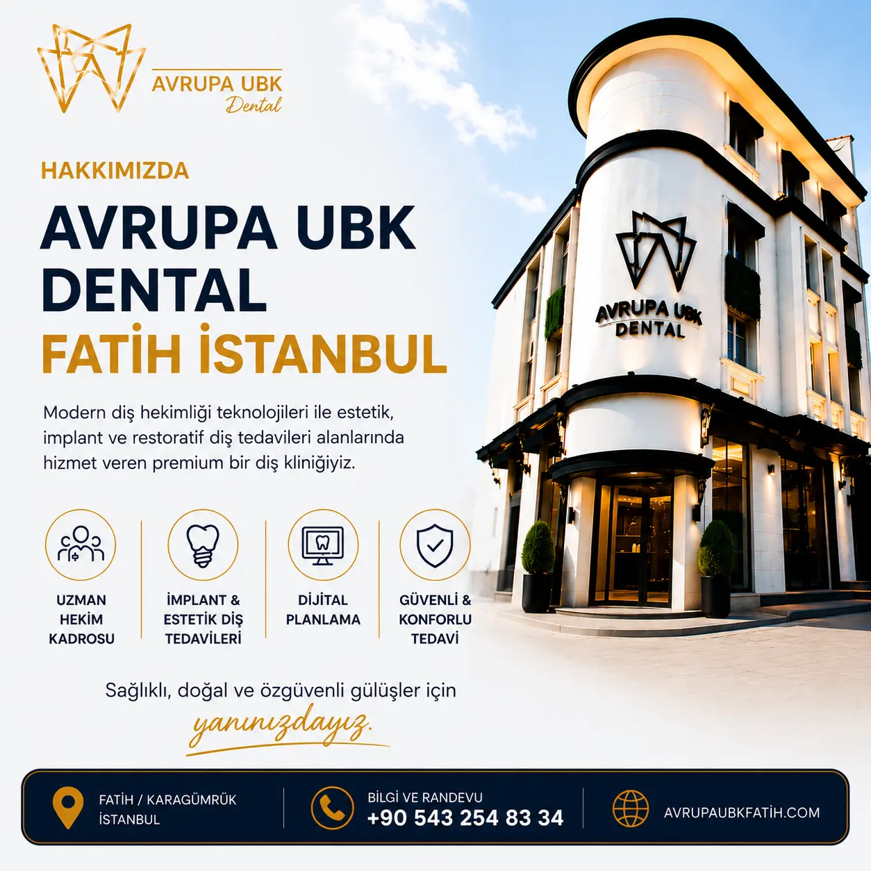 hakkımızda avrupa ubk dental diş kliniği fatih istanbul