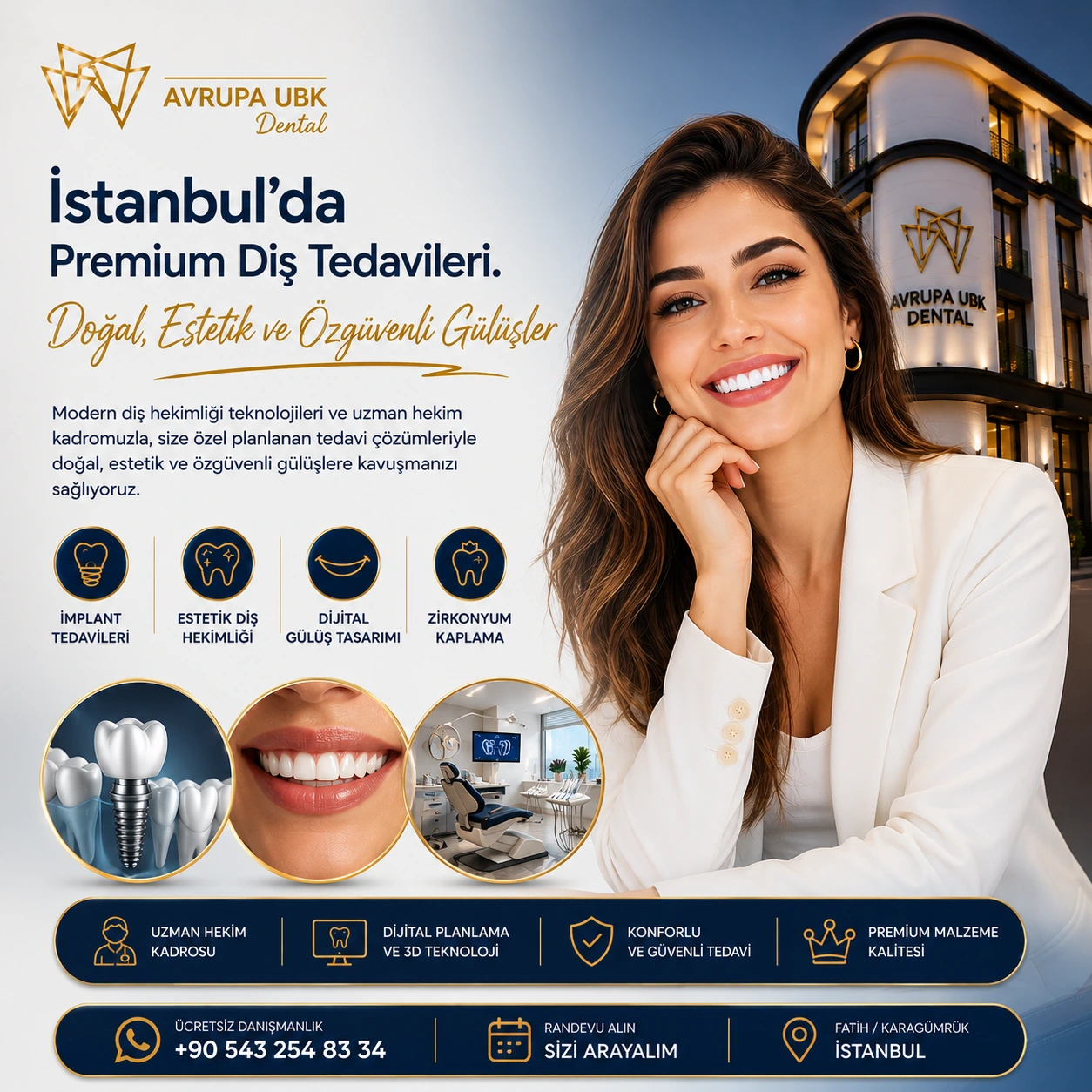 istanbulda premium diş tedavileri avrupa ubk dental diş liniği fatih istanbul