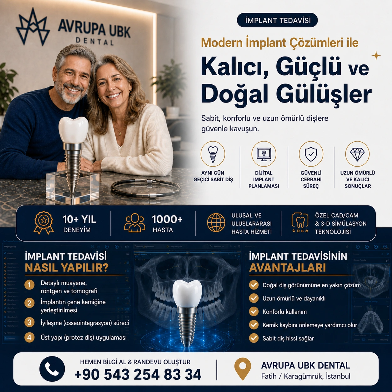 implant çözümleri eksik diş avrupa ubk dental diş kliniği